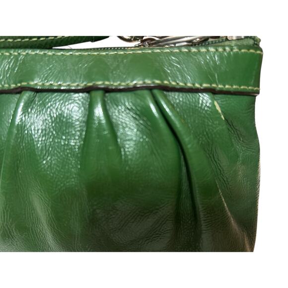 Coach Kelly Green Patent Leather Wristlet - Picture 3 of 9